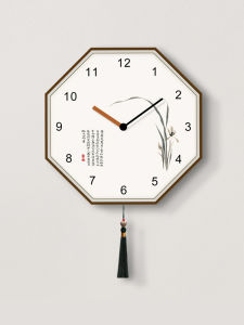 Modern Silent Wall Clocks Living Room Dining Room Decorative Clocks New Chinese Style Simple Creative Clocks Battery Powered
