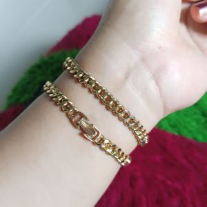 Aksesoris Perhiasan Gelang Rantai Swasa ( Kuning Selamanya )