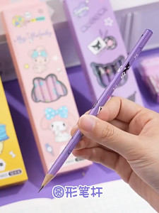 Pencil 10PCS Cartoon 卡通盒装铅笔12支装 Pensel HB Comel Pelajar Cute Stationery Student Writing Drawing Pensil