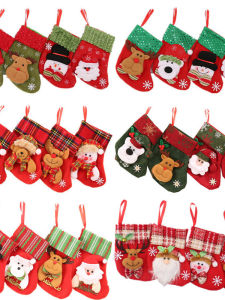 Christmas Decorations Little Socks Christmas Tree Hanging Piece Pendant Kids Gift Bag Gift Bag Kindergarten Candy Socks