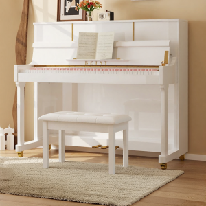 Real Wood 88 Hammer Action Keys Upright Digital Piano for Beginners and Professionals