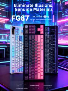 FUDE | Wireless 3-Mode Magnetic Switch Gaming Custom Mechanical Keyboard 87 Keys