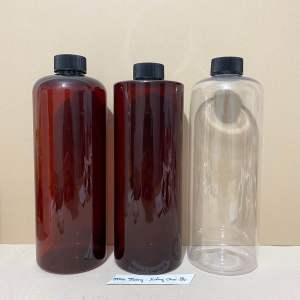 Chai Lọ Nhựa Có Vòi Nhấn 1 Lít Màu Nâu-Màu Trắng Trong-Đựng Dầu GộiSữa Tắm-Hàng Đẹp-Chất Lượng-Bao Đổi-Nhựa Cứng Cáp.