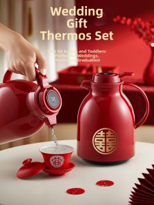 Relea | Wedding Red Gift Thermal Pitcher Large Capacity