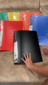 แฟ้มโชว์เอกสารปกแข็ง ทึบ A3 20หน้า 6 สี แข็งแรง กันรอยเอกสาร ซองในใส่เอกสารได้ 3 -4 แผ่นต่อซองไม่ยับ