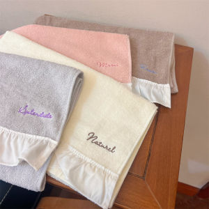 Retro Pure Cotton Face Towel with Skirt And Lace Elegant Small Batch Japanese Style Absorbent Towel for Universal Use
