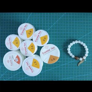 0.8 mm Elastic Beading Threads Rope Jewelry Making String Stretchy Polyester Cord for Bracelets and Crafts 100 m Clear