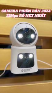 Camera Wifi YOOSEE W8L 2 Mắt 12Mpx Xem 2 Màn Hình Cùng Lúc Xoay 360 Độ Hỗ Trợ Đàm Thoại 2 Chiều