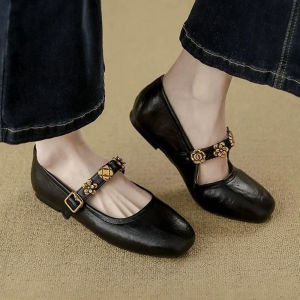 JIFANPAUL | Shallow Flat Comfortable Mary Jane Shoe