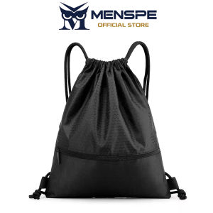 MENSPE Drawstring Backpack Bag Outdoor Waterproof Gym Backpack Sports Yoga Gym Swim Bag Nylon Fiber String Backpack for Kids Men Women