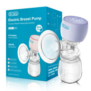 Dr.isla EB23 Electric Breast Pump 180ml breast pump electric full set with light Portable-Light One-step breastfeeding Painless Pumping LED display pump for breastmilk Portable Electric Breast Pump