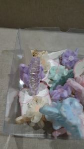 LOLI MOLI JEPIT RAMBUT 7.5CM / JEDAI / JEPITAN SALON BUNGA JALA 2 SISI PREMIUM