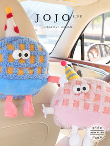 JOJOS L Plush Tissue Box Dopaamine Monster Soft Cloth Tissue Holder Nordic Style Home Storage Organizer for Bedroom Bathroom Car