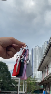 EB SOS Pocket Flat Whistle Keychain With Hook