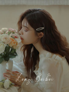 เรียบหรู Hollow Out กิ๊บติดผม Fairy Atmosphere Side Bangs เครื่องประดับผมสไตล์ฝรั่งเศสgrooming โลหะผสมชุบทอง