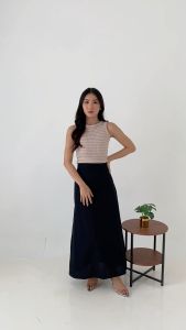 BAGGU Xena Basic Linen Skirt / Rok Linen / Rok Basic / Korean Skirt