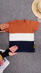 Kaos Anak Three Block 3 Warna Susun Tiga Maysara Baju