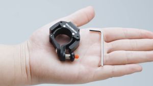 ROCKBROS Invisible Bike Bell Portable 100DB Loud Sound MTB Horn Durable Stainless Steel Mini Road Bicycle Bell Bike Accessories