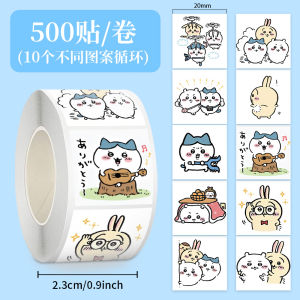 Cute Cartoon Ussachi Small Eight Stickers 1000 Pieces Iikawa Roll Adhesive Notes Decorative Paper Crafts Business Supplies