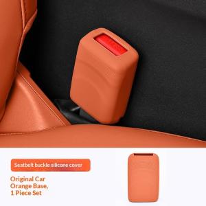 1Pcs Silicone Car Safety Seat Belt Anti-Scratch Cover Button Protective Case Universal Car Seat Belt Socket Protective Cover