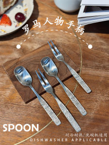 Thìa Đũa Bằng Thép Không Gỉ 1810 Phong Cách Cổ Điển Ngọt Ngào Dùng Trong Nhà Bếp Đồ Dùng Ăn Uống Đồ Dùng Ăn Uống