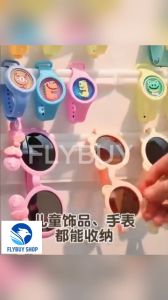 FLYBUY 1pcs 2size Wall Hanging Hair Claws Clips Storage Holder For Women Girls Felt Headbands Sunglasses Display
