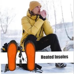USB Plug-in Heated Insoles Electric Foot Warmer Insoles Warm Foot Pads Sock Pads Winter Outdoor Sports Heated Insoles