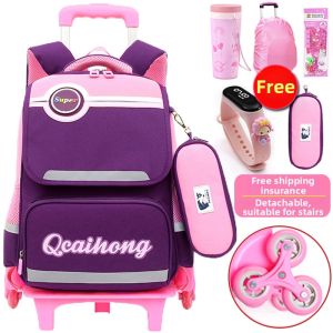 Wheeled Large-capacity Waterproof School Bag