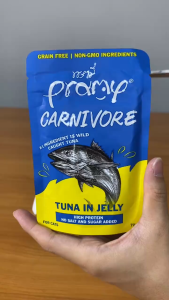 [12 ซอง] Pramy Carnivore พรามี่ อาหารเปียกแมว คานิวอร์ ขนาดซองละ 70 กรัม มีให้เลือก 8 รสชาติ