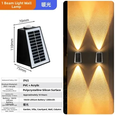 Solar Outdoor Wall Washing Light Waterproof
