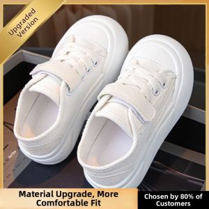 New 2026 Fall Canvas Childrens White Sneakers