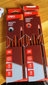 Bút chì 2B deli 37013/37015 - Hộp 12 cây