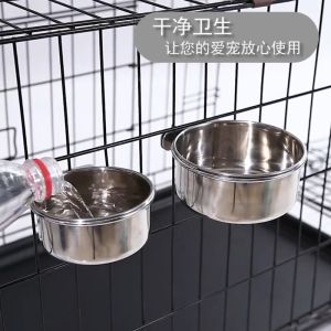 [INOX] Bát Ăn Treo Chuồng dành Cho Thú Cưng treo chắc chắn trên lồng