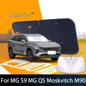 For MG S9 QS RX9 Moskvitch M90 2026 2027 Car Sunshade Front Windshield Shade Cover Foldable Anti-UV Heat Insulation Accessories