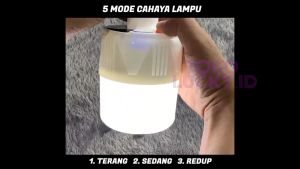 Lampu LED Emergency Solar Panel Darurat COB 20W Portable