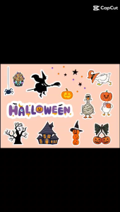 Stick On - Bộ 50 Sticker Halloween Chống Thấm Nước Kích Thước 4cm - 7cm Trang Trí Góc Làm Việc Bàn Học Máy Tính