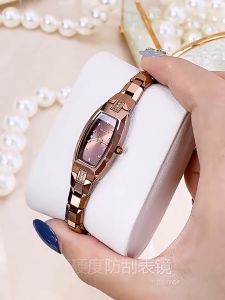 OLEVS 5501 Quartz Ladies Rose Gold Wrist Watch Waterproof 3ATM Tungsten Steel Color Womens Watch