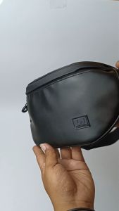 Tas Selempang Pria Kulit PU Waist Bag Pria DM Water Proff