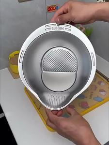 Stainless Steel Strainer Rice Washing Drain Basket