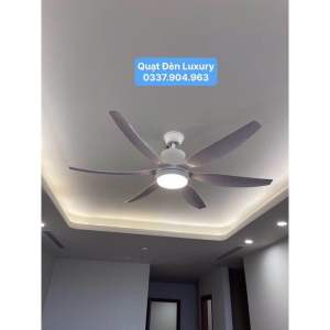 (SẢI CÁNH DÀI 1m67)Quạt Trần Có Đèn Led 3 Chế Độ SángĐộng Cơ 100% Lõi Đồng.Điều Khiển 6 Tốc Độ GióĐảo Chiều Hẹn Giờ.