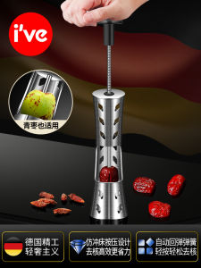 Stainless Steel Date Pit Remover Multi-Functional Home Use Tool for Date Cherry Pit Removal Kitchen Cooking Utensils
