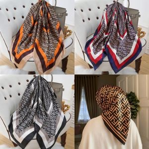 90cm/35inch Malaysia tudung bawal Satin Printed Cantik Corak Letter Bawal Fashion Muslim Hijab