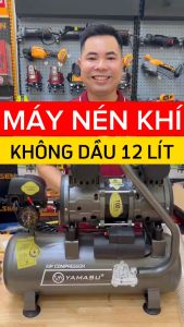 Máy nén khí sạch giảm âm không dầu Yamasu 12L công nghệ Nhật Bản dung tích bình chứa 12 lít nạp hơi nhanh động cơ khỏe 100% dây đồng - Điện máy Việt Nhật