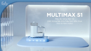 Máy đa năng điện tử FATZ BABY Multimax S1 FB9220CZ tiệt trùng sấy khô hâm sữa hấp làm sữa chua đun nước khử Clo tồn dư và hâm nước