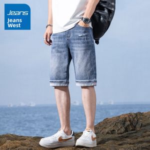 Jeanswest | Quần Short Jeans Rách Phong Cách Đường Phố Mùa Hè Siêu Nhẹ