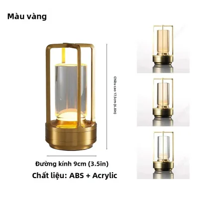 Đèn Bàn LED Sạc Lại Được GGbingo Cảm Ứng Chạm Đèn Ngủ Không Dây Dùng Để Đọc Sách Trang Trí Phòng Ngủ Khách Sạn Quán Bar Phong Cách Art Deco