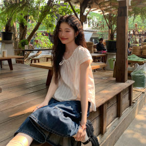 Mixd | Chân Váy A-line Màu Xanh Đậm Phong Cách Vintage Dài Trung Bình Mùa Hè