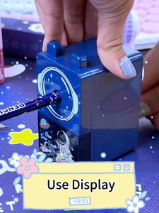 Manual Pencil Sharpener Cartoon Hand Crank Pencil Sharpeners for Kids Cute Pencil Sharpener for 6.5MM-8MM Pencils