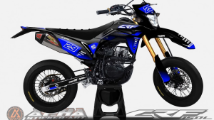 DECAL CRF 150 L SUPERMOTO FULL BODY / STICKER DECAL CRF 150 L BISA CUSTOM NOMOR DAN NAMA DESAIN 029