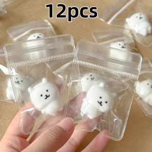 Chiikawa | 6/12pcs Self Deprecating Bear Pinch Fun Toy - Cute Expression Stress Relieving Little Nose Ga Childrens Prize For Kids